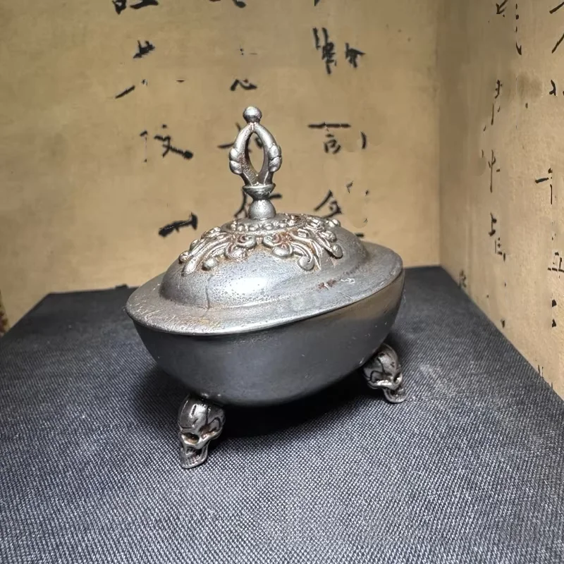 Nepal Tibetan Buddhism Tibetan Style Three Legged Incense Burner Toba Cup Home Desktop Decoration Ornament
