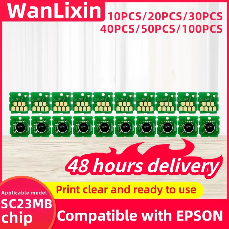 

SC23MB S2101 Чип контейнера для обслуживания бака для Epson SureColor F100 F130 F160 F170 F150 SC-100 SC-F160 SC-F170 Чип принтеров