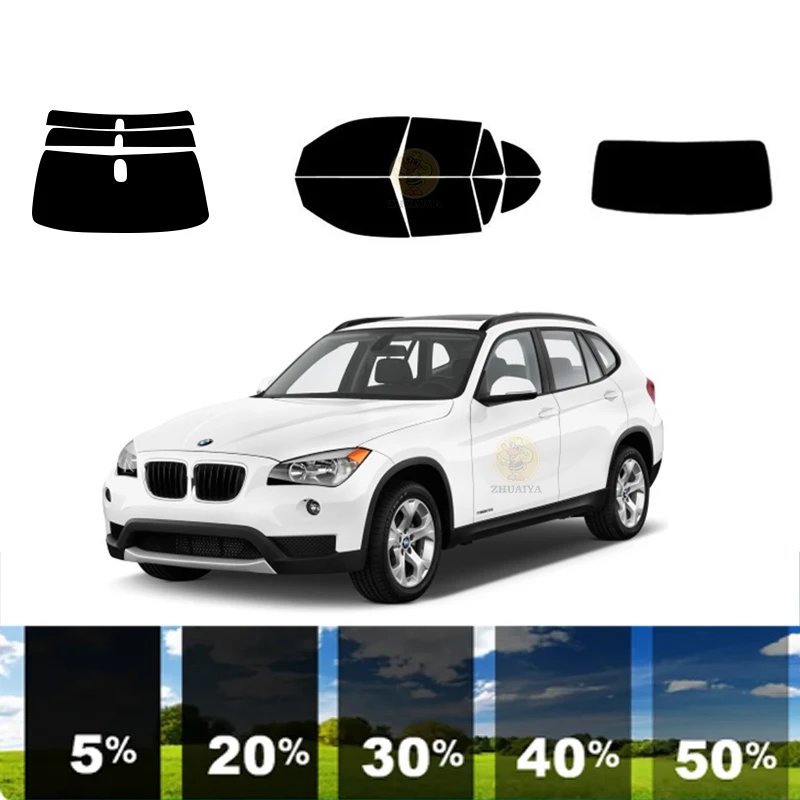 

precut Removable Window Tint Film For Car 100% UVR 5%-35%VLT Heat Insulation Carbon ﻿For BMW X1 4 DR SUV 2011-2015