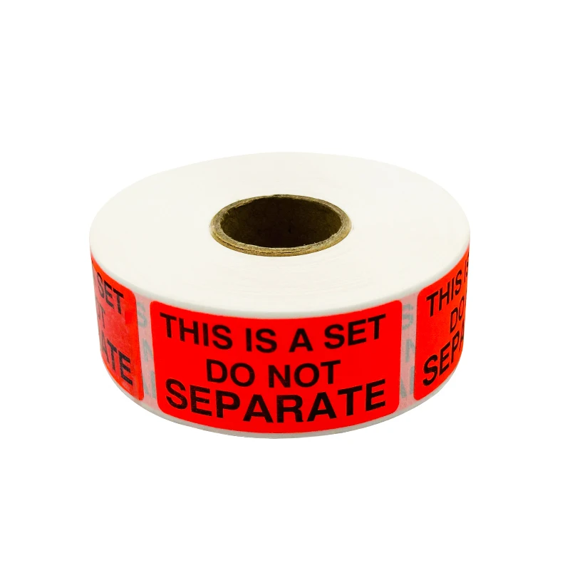 1 X 2 inch This Is a Set Do Not Separate stickers 500 pcs per Roll