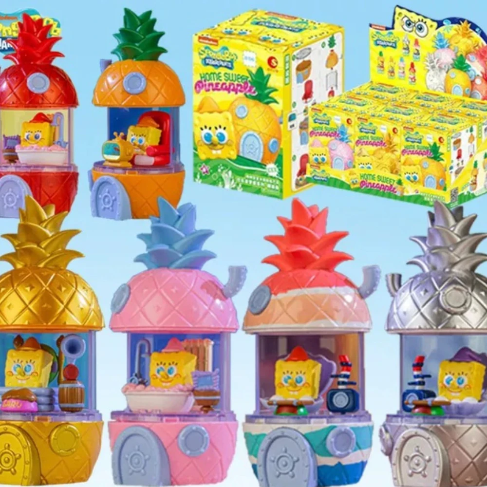 SpongeBob SquarePants Pineapple House Blind Box Mini Scene Colorful Pineapple Home Display Ornament Collectible Decor view 2