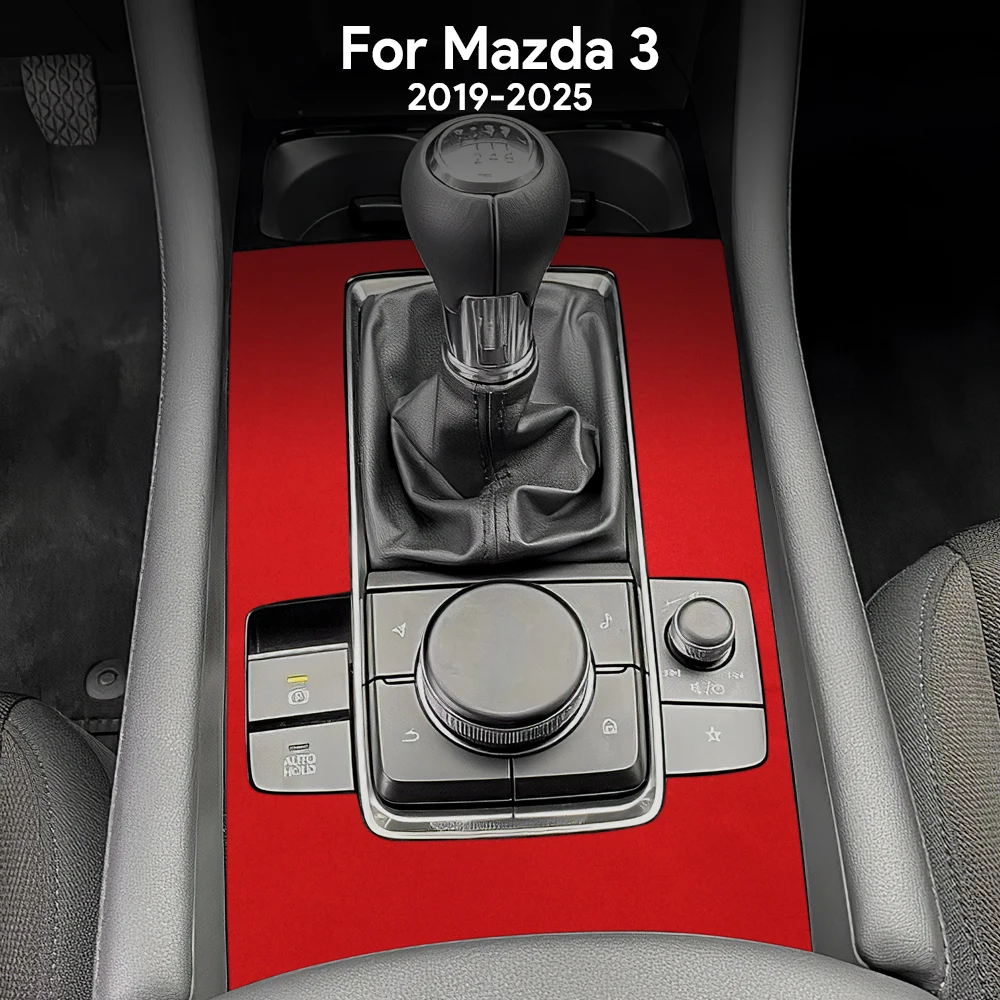 

Top Suede Trim Sticker For Mazda 3 Axela BP 2019 2020 2021 2022 2023 2024 2025 Car Central Manual Transmission Gear Shift Panel