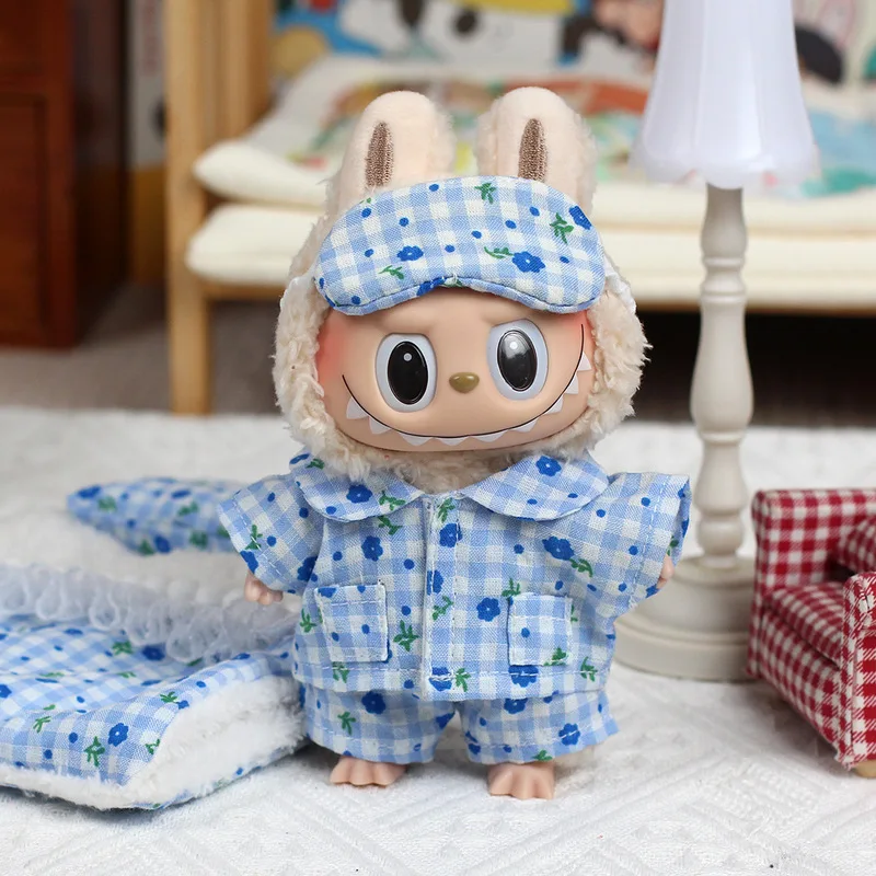 Mini Doll'S Clothes For Labubu 17cm Outfit Work Pajama Shopping Set Leisure Series Accessories High Beauty Diy Kids Gifts Decor