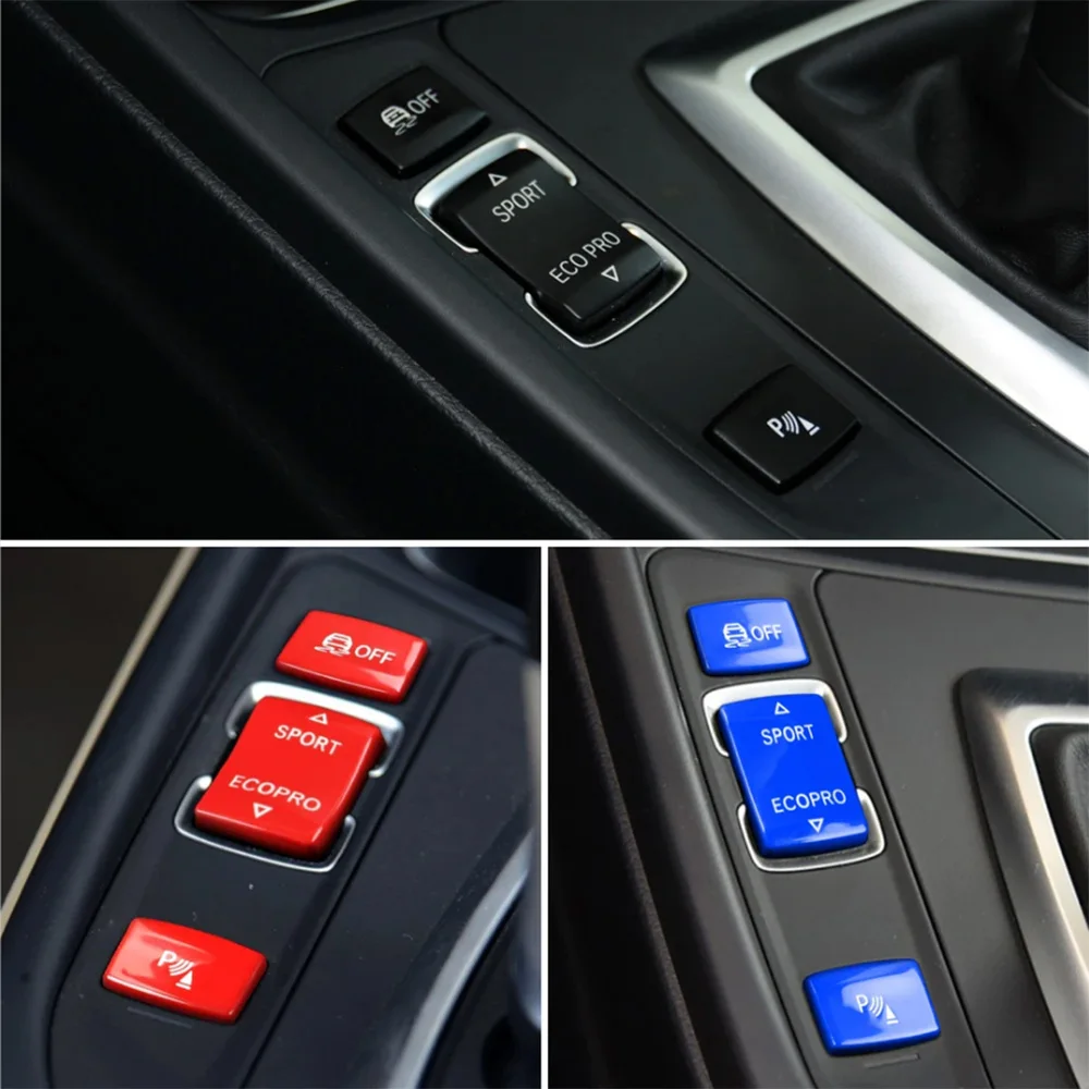 Car Console ESP Antislip Switch Sport Buttons Radar Sensor Key Cover For BMW 1 2 3 4 Series F20 F21 F30 F34 F32 F36 2012-2019