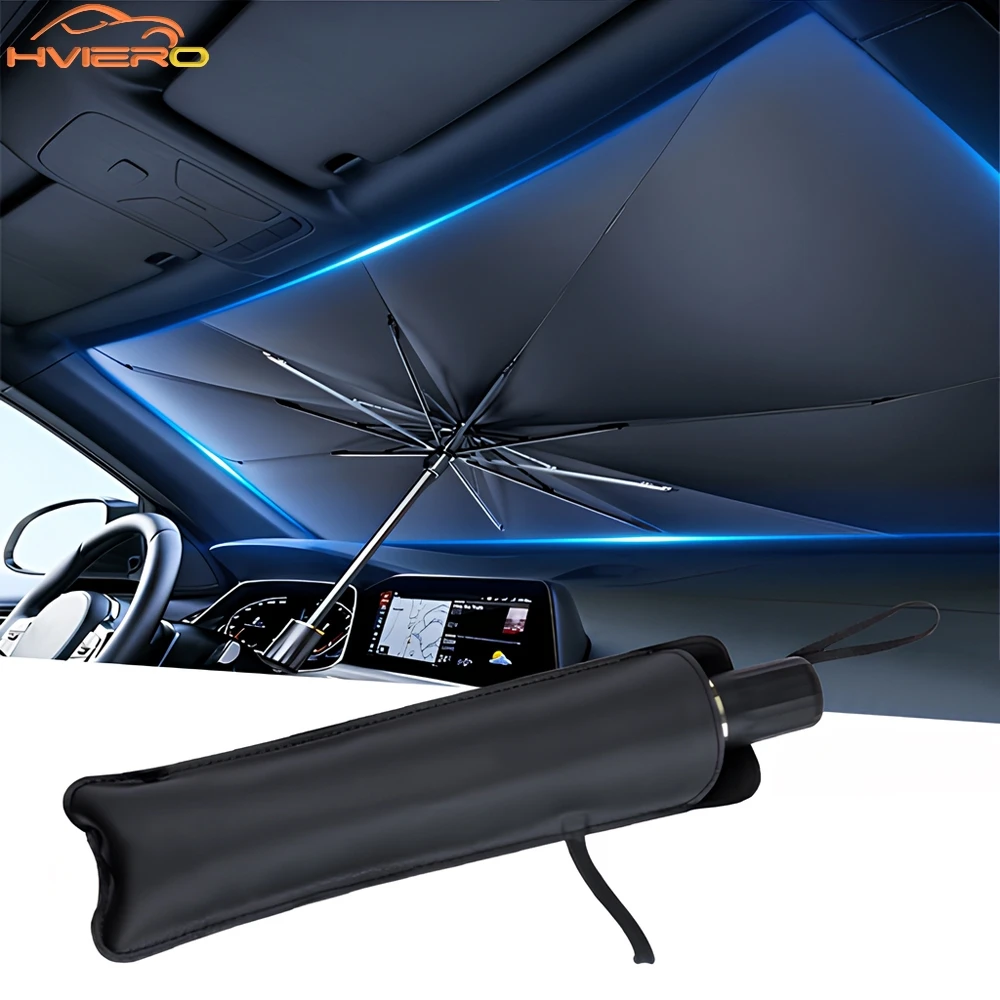 

Multi Purpose Convenient Foldable Umbrella Car Front Windshield Sunshades Interior Protect Accessorie Auto Parasol Front Covers
