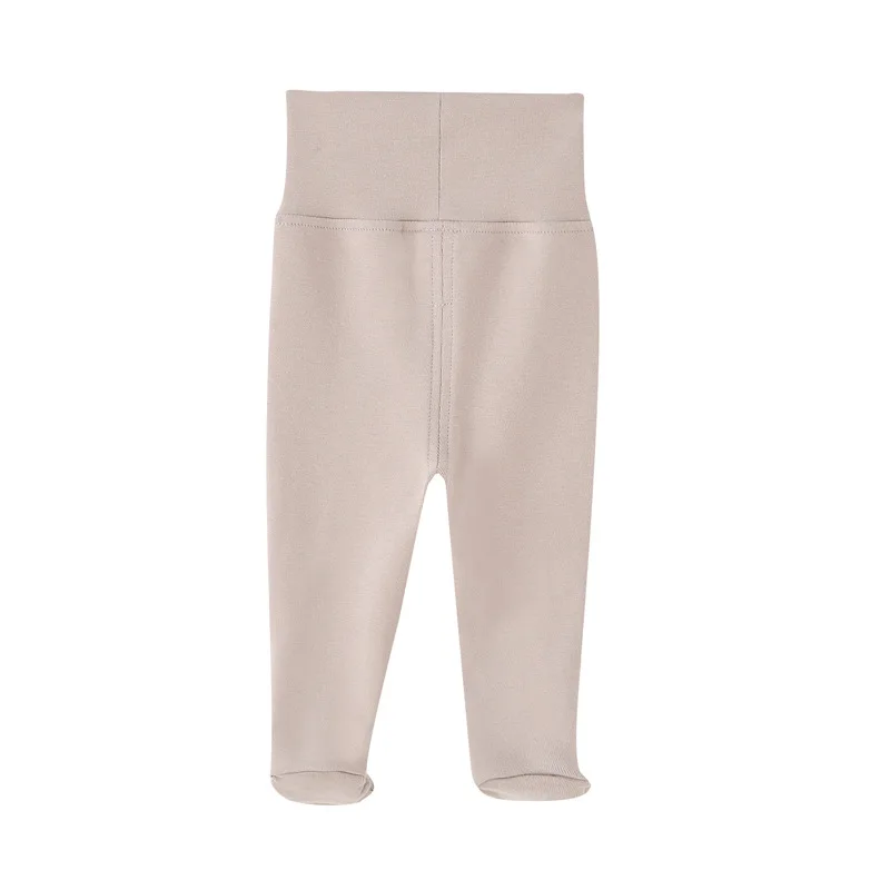 Pantalon pyjama en coton biologique pour nouveau-né garçon et fille, PP, taille haute, printemps-automne