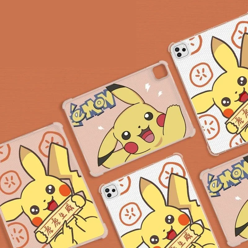 

Pikachu Silicone Soft IPad Case for Ipad Air7 11th A16 Pro 11in Tablet Case 10th 9th 10.2 Air6 Mini4 5 6 7 Shockproof Back Cover