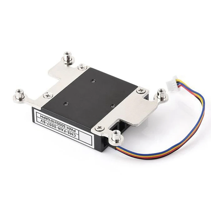 CM5 Cooling Fan For Raspberry Pi Compute Module 5 Low Noise With Heat Conductive Tape CM5-FAN-3007-5V