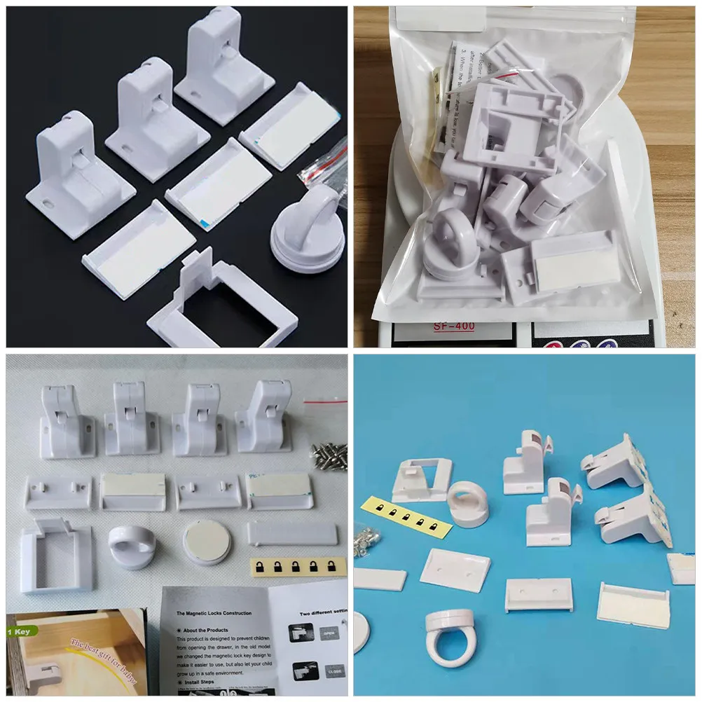 

1Set Child Safety Locks Magnetic Drawer Cabinet Latches for Furniture Protection Invisible Secure Mounting Easy Install