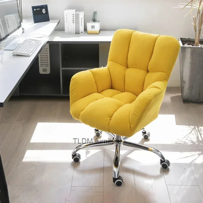 Modern Office Chairs Creative Comfortable Back Armchair Nordic Office Furniture Home Computer Chair Lift Swivel Game Chair A