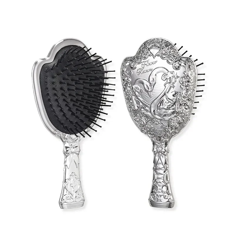 

Flower Knows Midsummer Fairytales Collection Swan Ballet Series Paddle Hair Brush Air Cushion Hair Comb 17*8cm