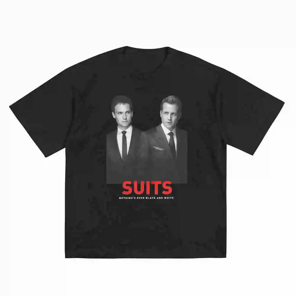 Harvey Specter Mike Ross Suits Short Sleeve Tee 100% Cotton T-Shirt