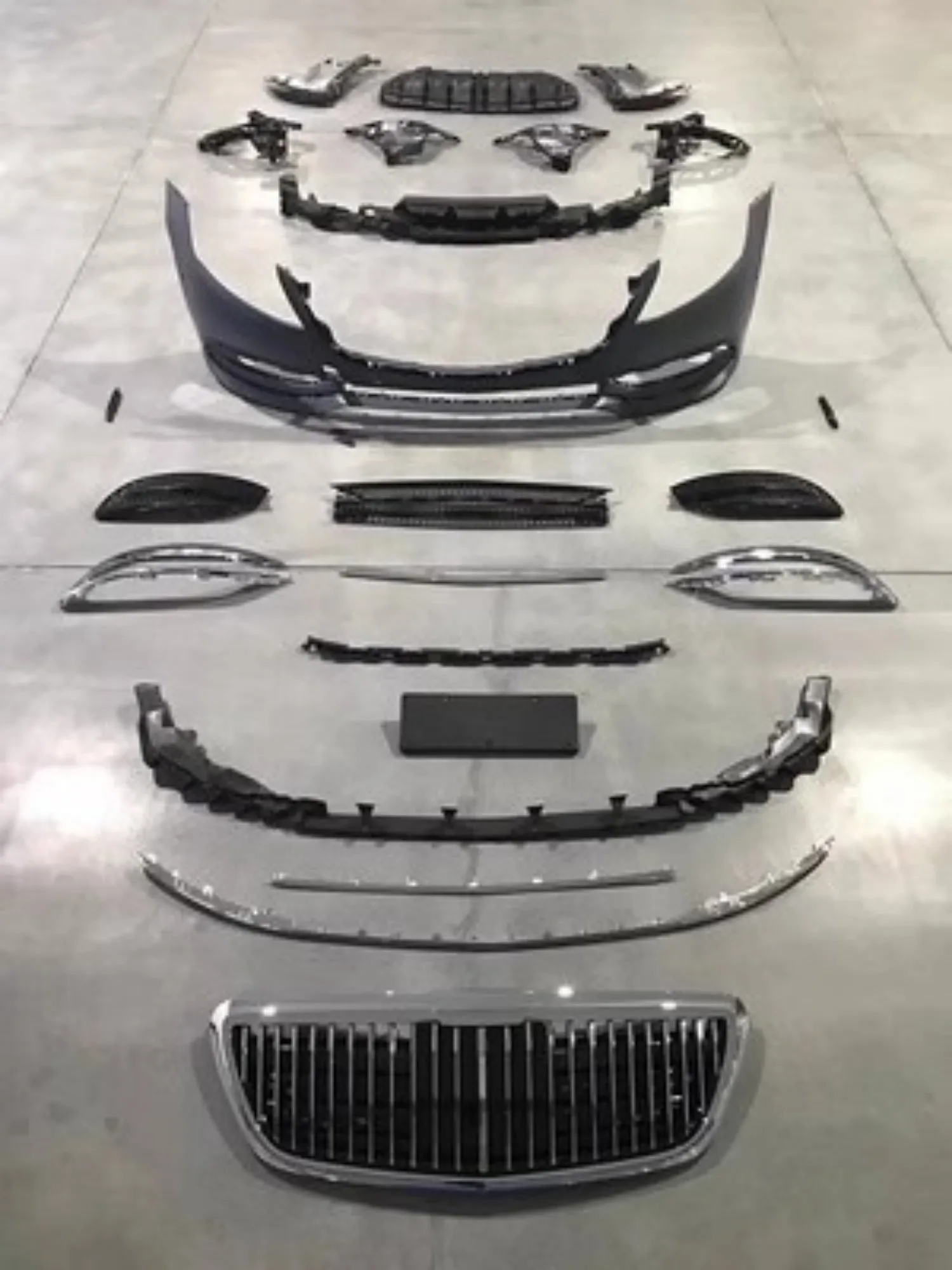 

Front rear Bumper surround Body kit for Mercedes Benz S-Class W222 modified Maybach grille Tail throat