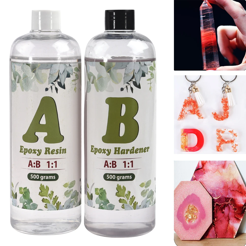 1:1 AB Resin Epoxy Crystal Glue High Adhesive Hardener Crystal Glue For DIY Epoxy Resin Mold Jewelry Making Supplies