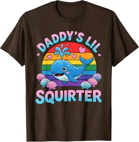 Unangebrachtes, lustiges „Daddy's Lil Squirter“ T-Shirt für Frauen, Y2k, freche Scherzgeschenke, Humor, Mädchen, Reise, Outdoor-Kleidung – Detail 11