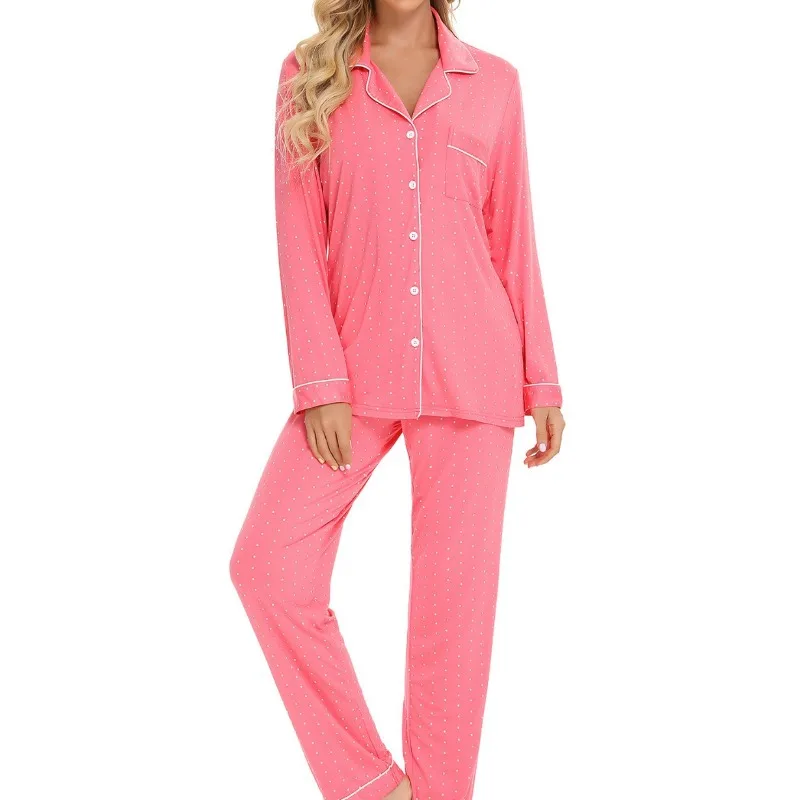 

Trendy Women's Long Sleeve Pajama Set Soft Modal Two Piece Loungewear for Ultimate Comfort Available for Immediate Delivery XXL