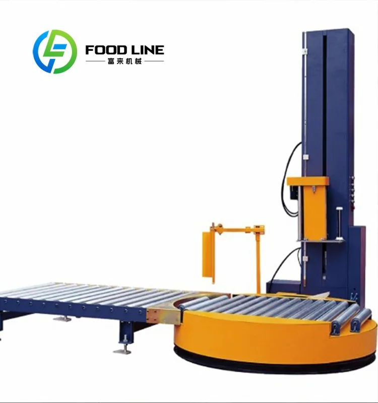 Pallet Wrapping Machine With Safety Protection Device Safe Operation Avoiding Accidents In Workshop And Warehouse