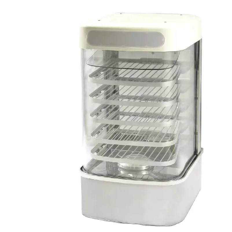 Commercial Stainless Steel 5 Trays Electric Glass Display Food Steamer For Sale