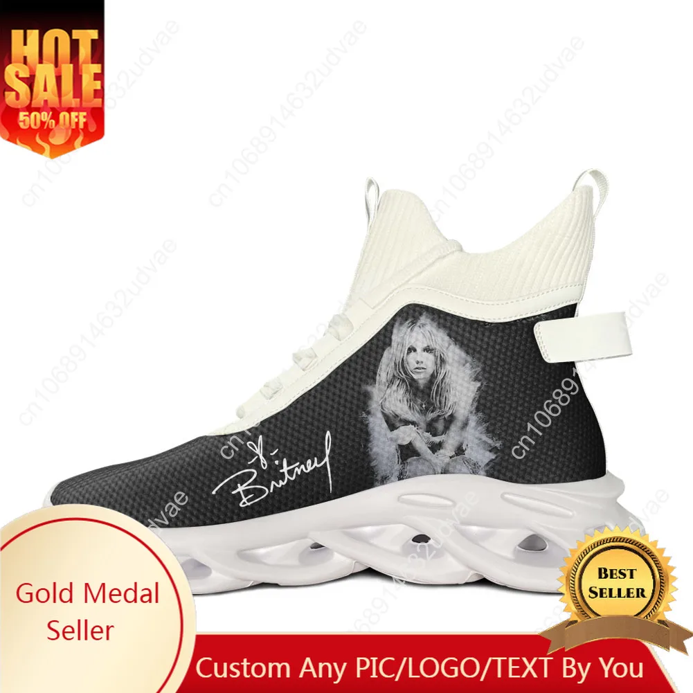

B-Britneys S-Spears High Top Flats Sneakers Mens Womens Sports Running Shoes High Quality Sneaker Footwear Custom Made Shoe