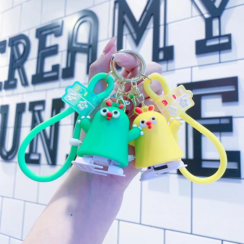 Whimsical Wind-Up Animal Keychain Backpack Keyring Accessory Instagram Gift Cute Viral Decorative Pendant
