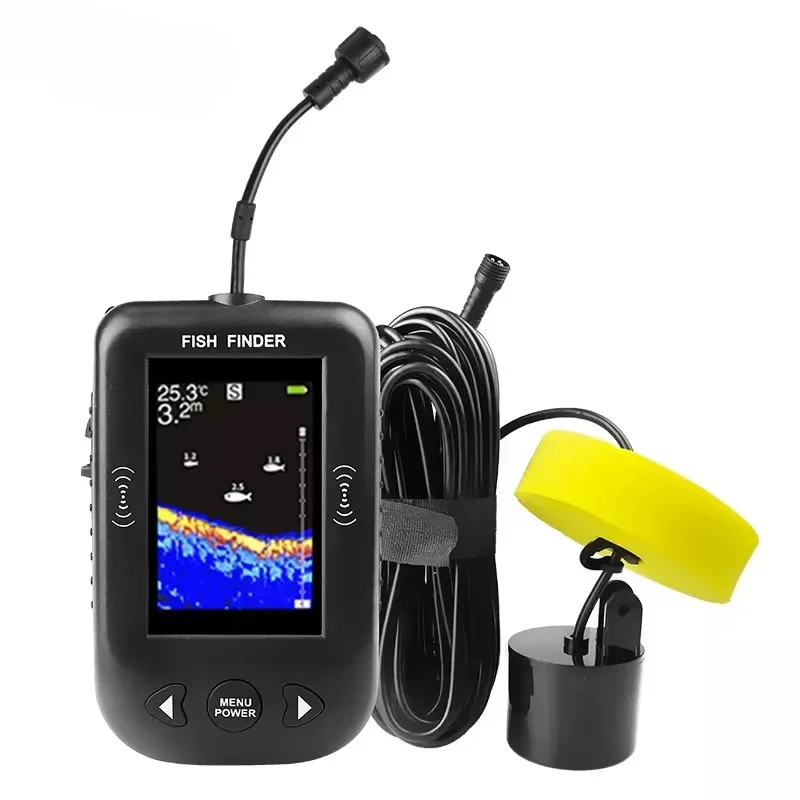 100M Portable Fishing Sonar Fish Finder for boat Lure Lake Sea with Alarm Echo Sounder