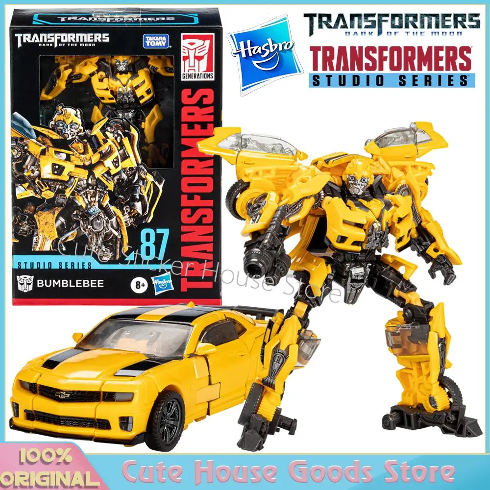 Disponibile originale Hasbro Studio Series Ss87 Deluxe Transformers: Dark of The Moon Bumblebee Action Figures da collezione Regalo per bambini