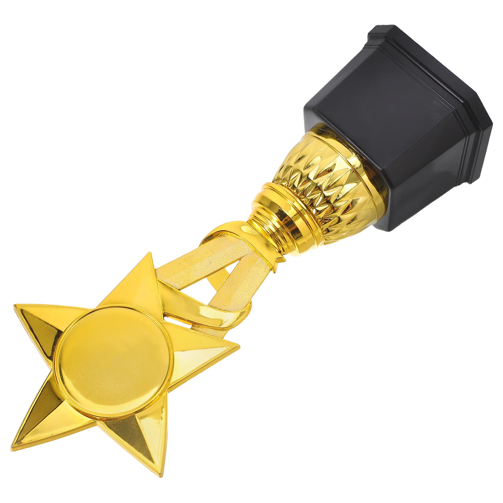 

25Cm Plastic Award Trophy with Ribbon Star Design Kids Reward Cup Honors and Recognition Party Favors for All Ages Fun Event