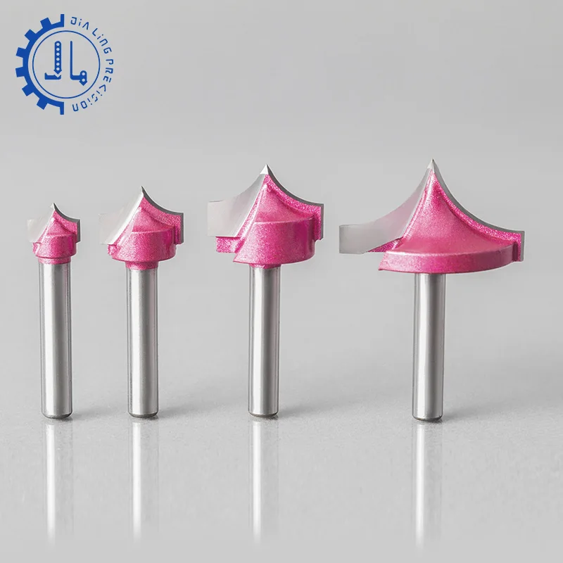 Tideway CNC Needle Nose Router Bits Point Cut Roundover Bit Wood Carving Router Bits For Acrylic