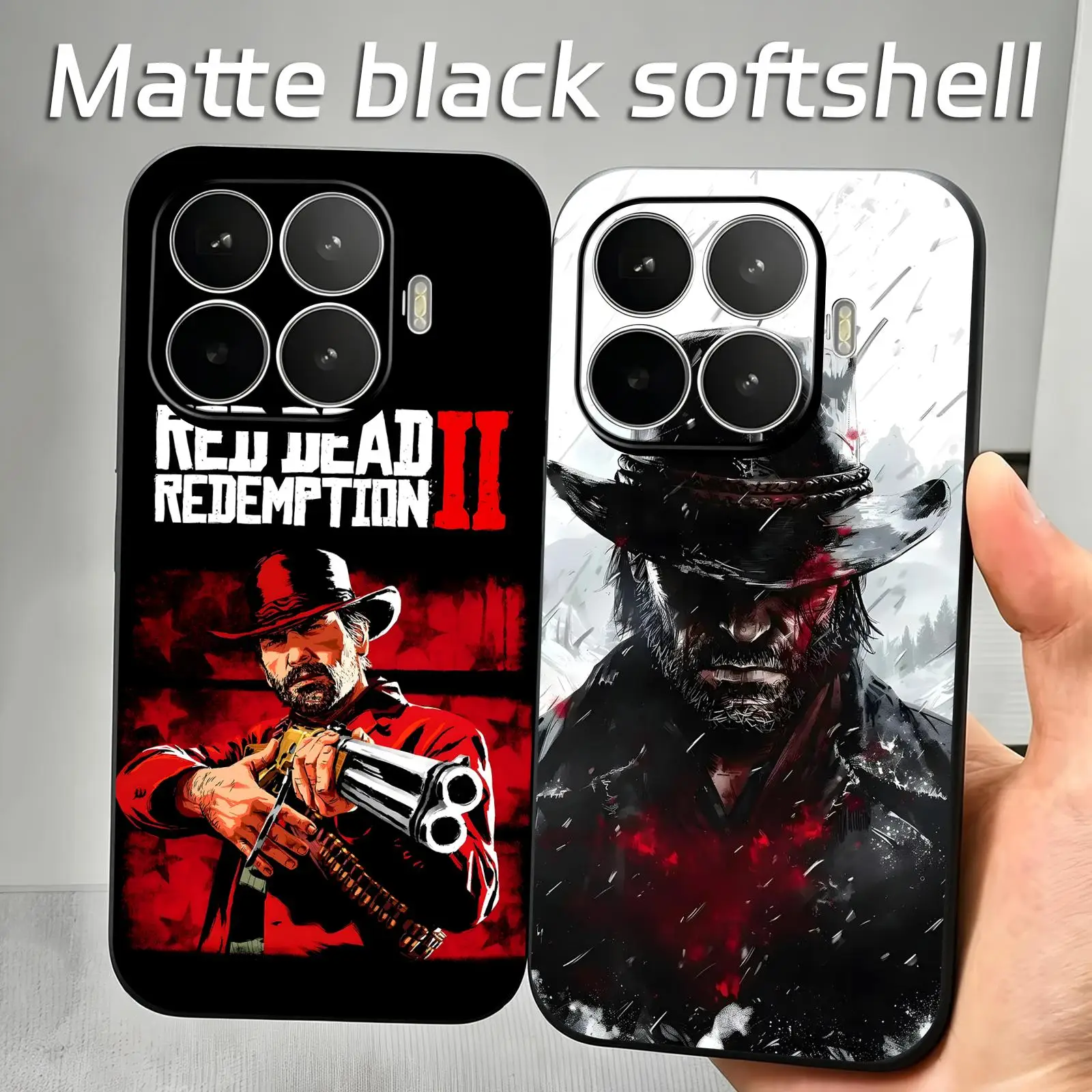 Coque de téléphone pour Xiaomi 17 15 14 13 12 11 T Ultra Pro, housse souple noire résistante aux chocs, HOT GAME Red Dead Redemption