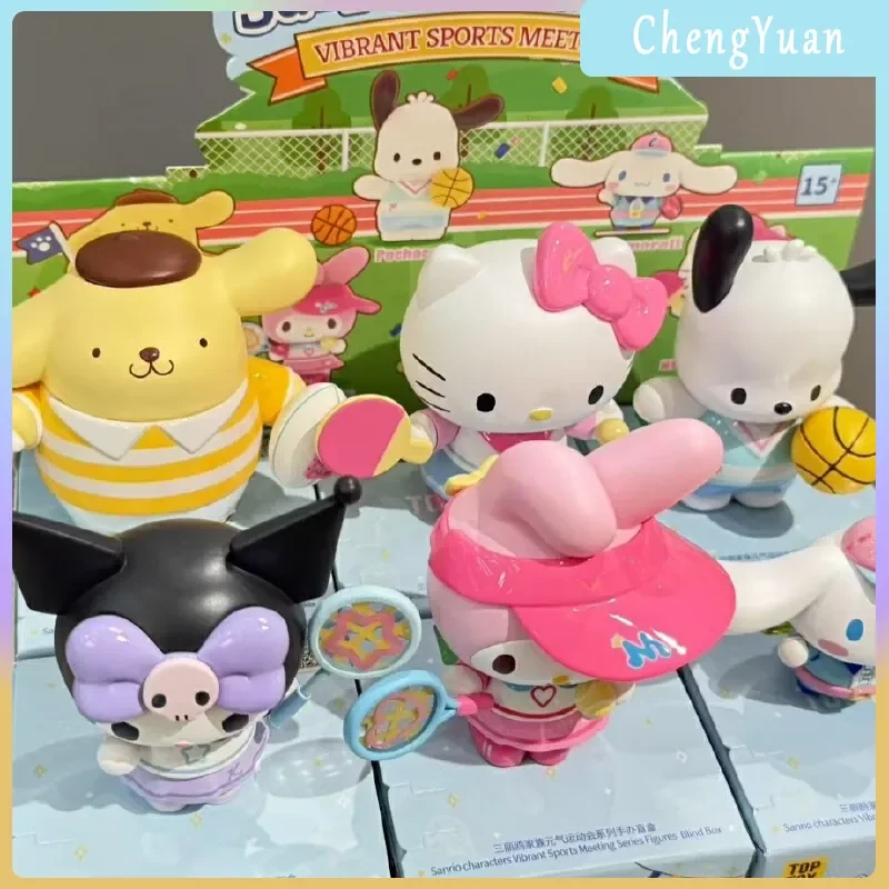 

New Genuine Sanrio Characters Energy Sports Series Blind Box Kawaii Kuromi Figure Collectible Trendy Gift For Fans