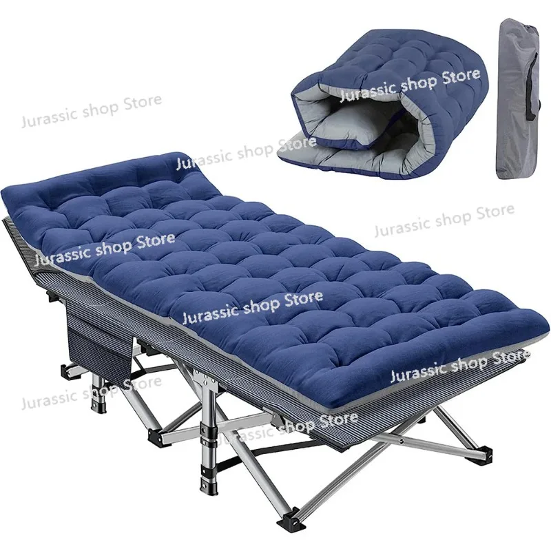 

Custom Folding Adult Camping Bed with Cushion, Heavy Duty Outdoor Bed, 1200 D Layer Cloth Travelling Camping Bed