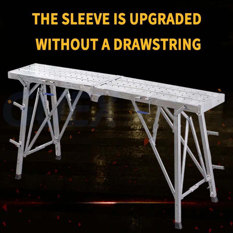Folding Stool Lifting And Thickening Scaffolding Folding Horse Stool Raising Folding Workbench Anti Slip Reinforced Folding Stoo