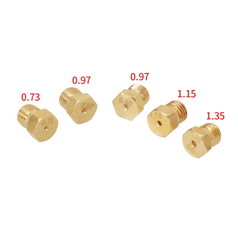 Juego de 5 chorros para cocina de gas, conversión de GLP a gas Natural, funciona con G20 20mbar G25, quemador de estufa de Gas