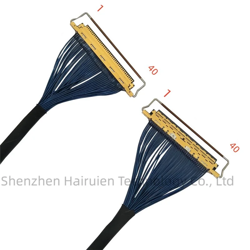 NEW EDP Screen Cable 0.5mm Dual connector 4K coaxial cable I-PEX 20454 40Pin