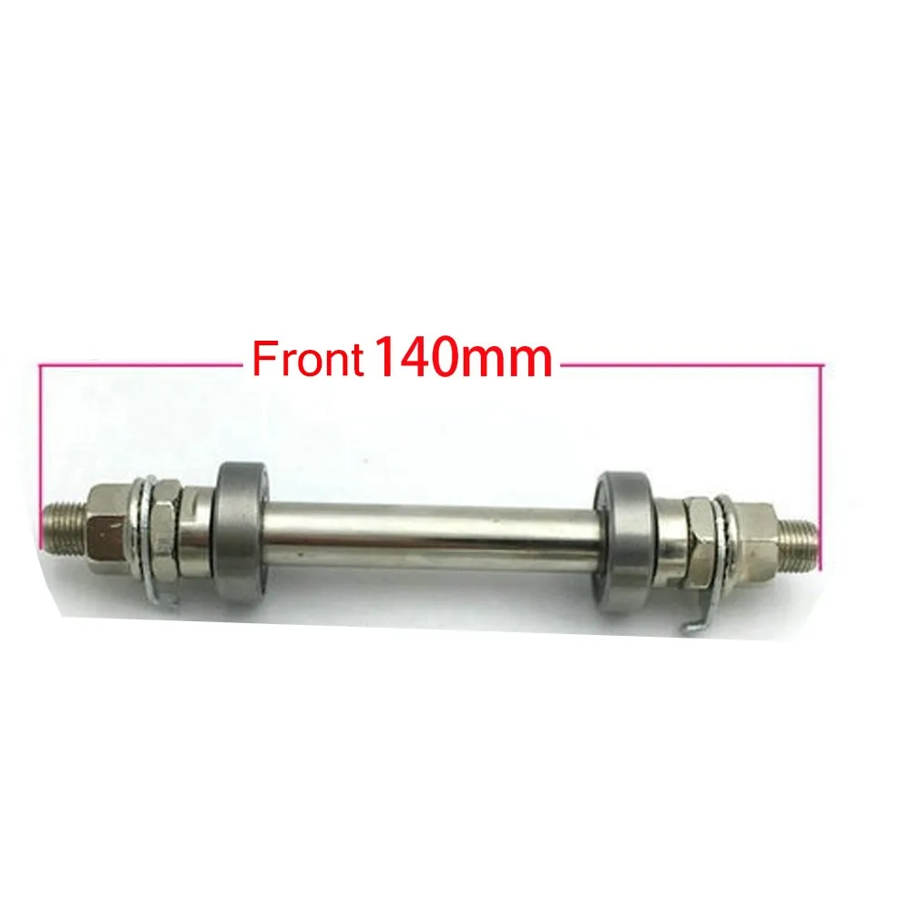 1pcs Bicycle Wheel Hub Metal Axle Front Rear Solid Shaft Lever Solid Spindle Shift Shaft  Accessories For Cycling