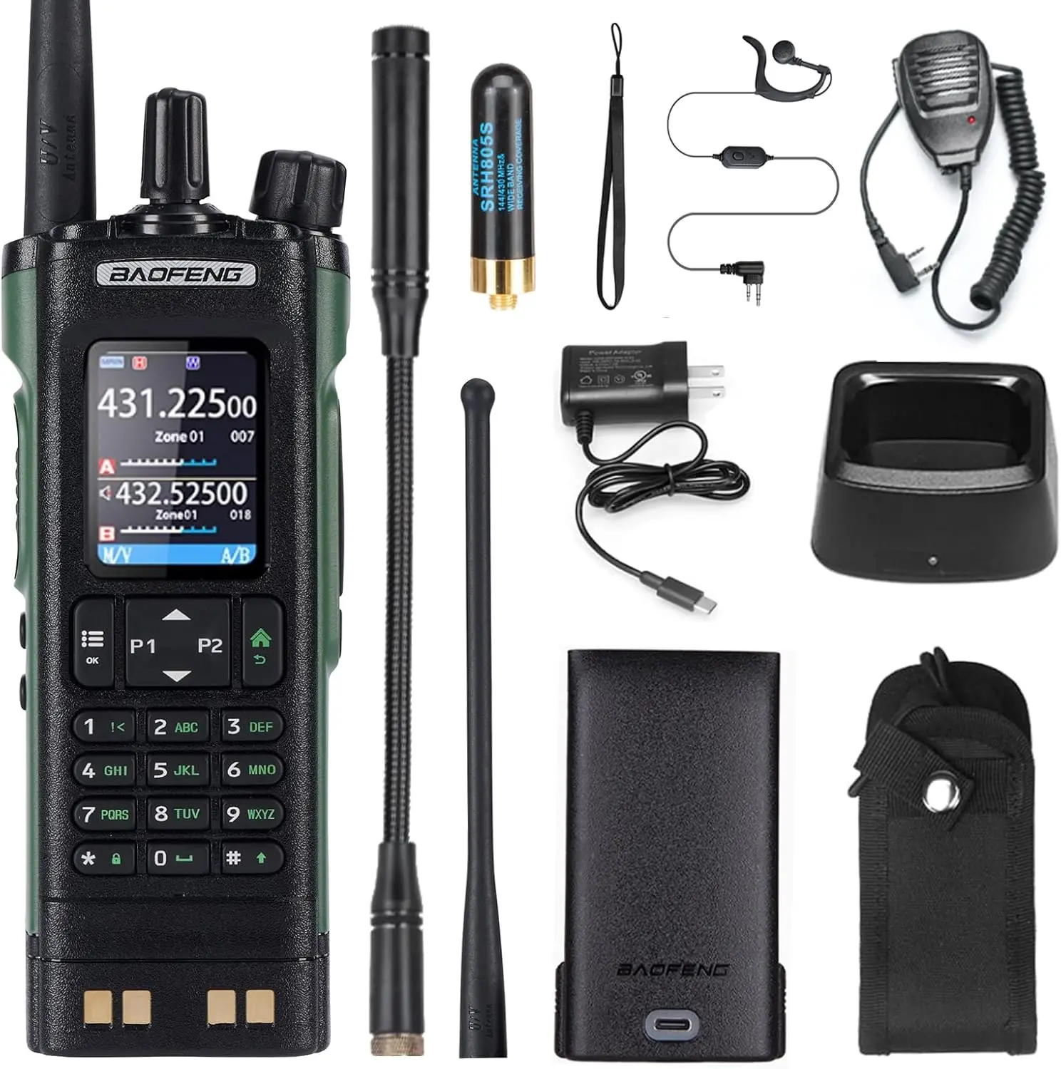 

UV-32 10 Вт двустороннее радио GPS App Control Type-C UV32 (1 шт.)