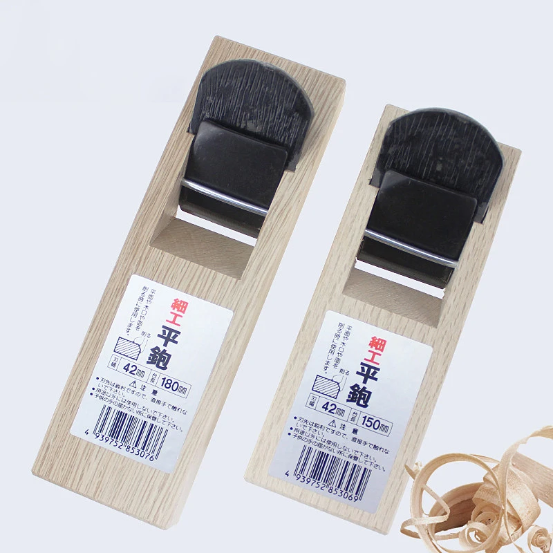 Handcrafted Japanese-style Short Pull Plane with Blue Paper And Steel Blade for Woodworking