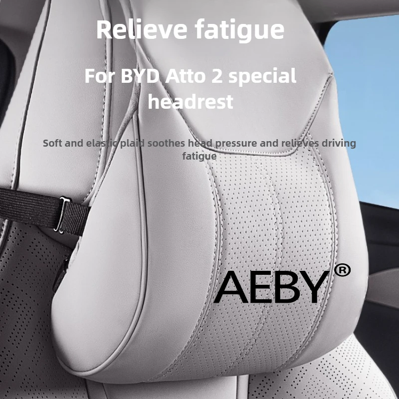 

AEBY For BYD Atto 2 Smart Driving Edition 2024-2025 Headrest & Lumbar Support Set,Car Headrest and Lumbar Cushion,car interior