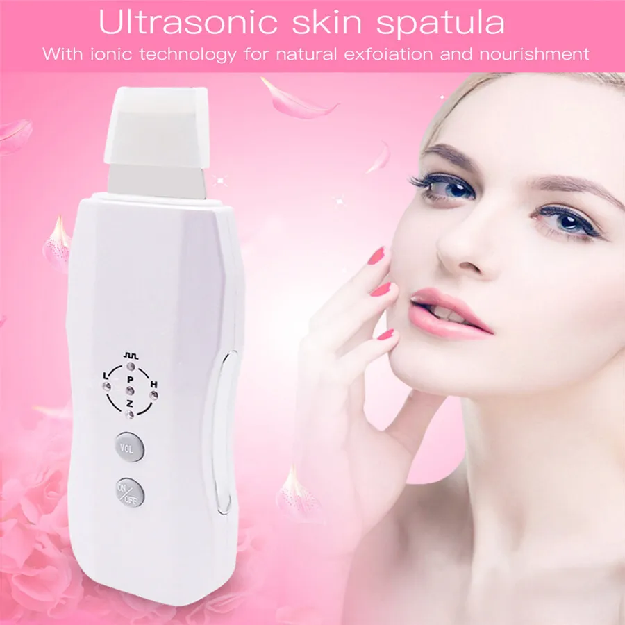 

Rechargeable Blackhead Removal Device Peeling Shovel Exfoliator Deeply Clean Deeply Ultrasonic Face Skin Pore Cleansing Device