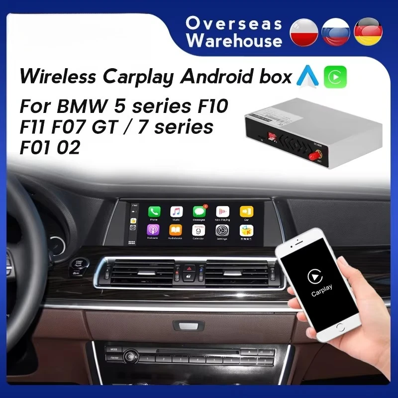 Video Decoder Smart Box Wireless Car-play Module Box BT for BMW  F10 F11 F07  E60 X1 E84  X1 F48  Ccc Cic Nbt Evo