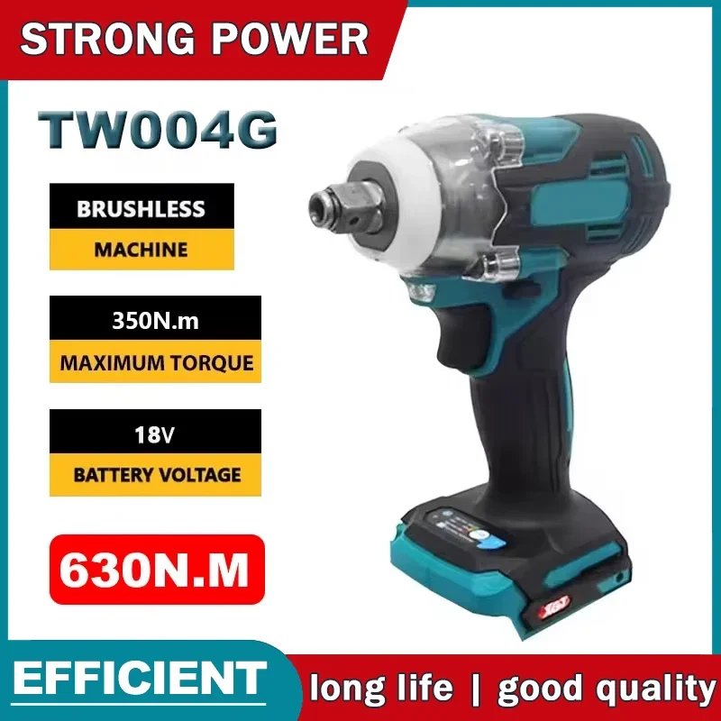 

Аккумуляторный бесщеточный шуруповерт Makita 18В TW004G, 630 Нм, электрическая отвертка, перезаряжаемая дрель-шуруповерт