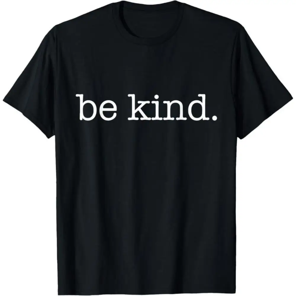 

Be Kind Quote T-Shirt Women S-3XL Plus Size Minimalist Positive Message Graphic Tee Loose Fit Short Sleeve Summer Casual Top