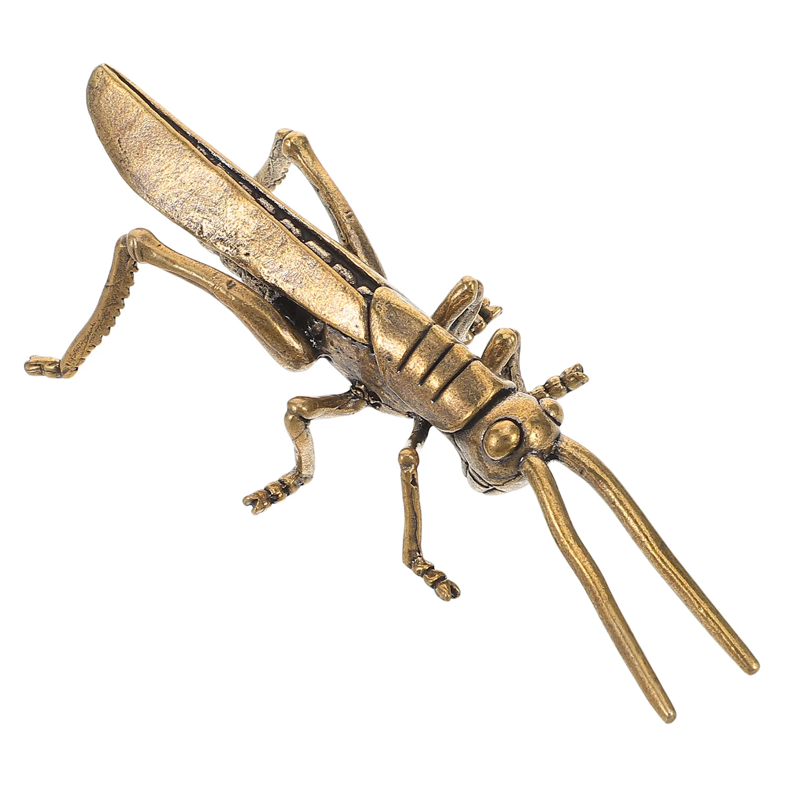 

Brass Locust Figurine Vintage Decor Desktop Ornaments Crafts Insect Statues Garden Fence Decorations Brass