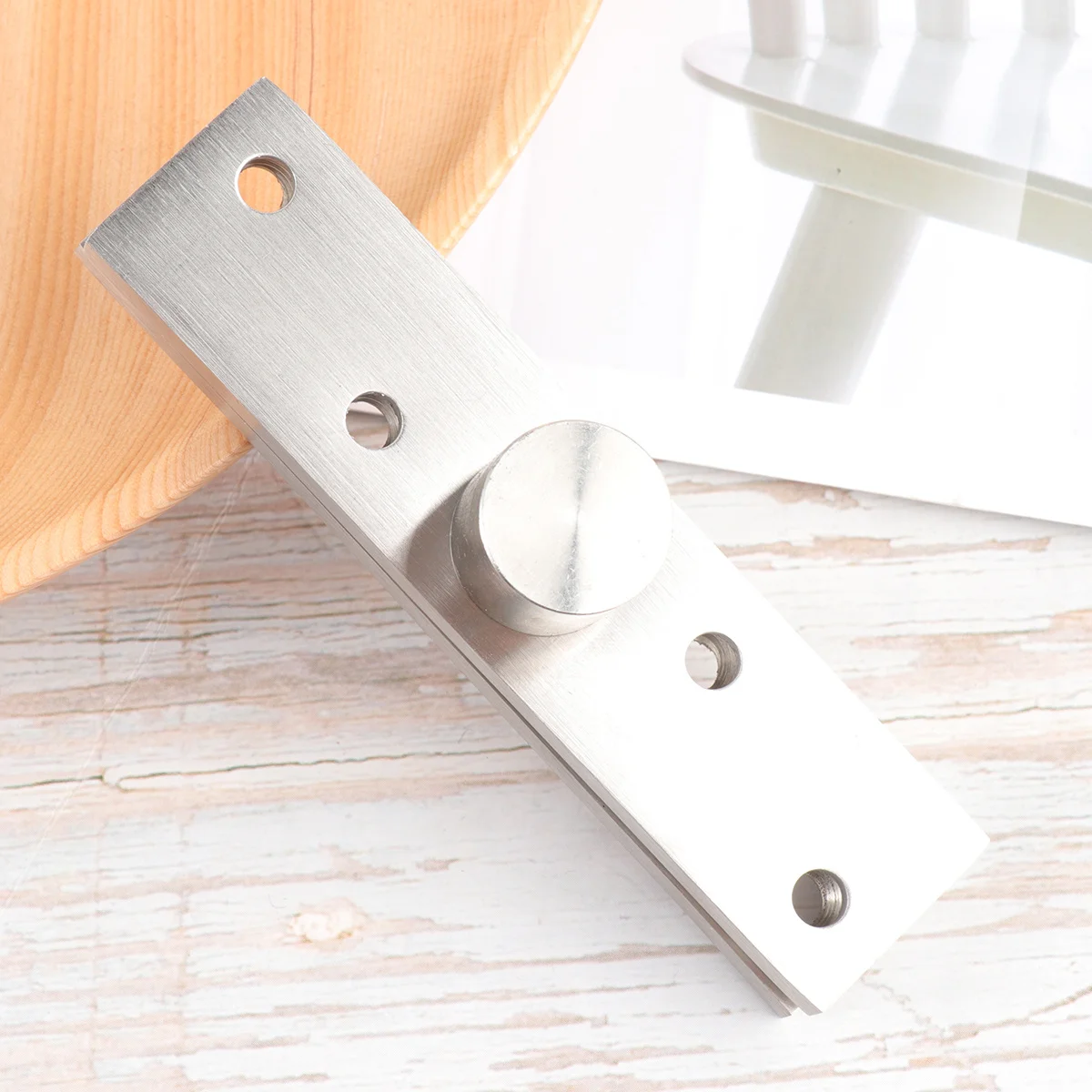 

1Pcs Stainless Steel 360 Degree Rotating Middle Shaft Hinge Door Pivot Up Down Shaft for Cabinet Furniture Hinges Home Office