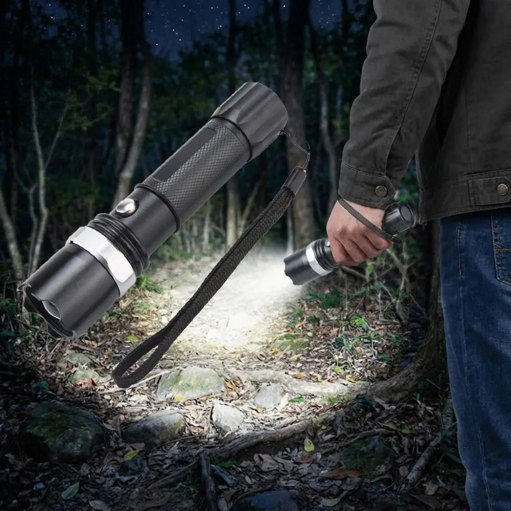 Aluminum Alloy Ultra Bright LED Flashlight Long Range 3 Modes Mini Flashlight Mini Waterproof Zoom Led Flashlights Hiking