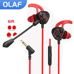 OLAF-auriculares con cable para videojuegos, cascos con micrófono para Pubg, PS4, CSGO, teléfono, tableta, portátil, juego Universal