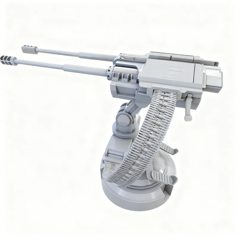 140-teiliges MOC Icons Helldivers 2 Sentry Stratagems Modellbausatz Architektur-Weihnachtsgeschenk Lernspielzeug für Kinder