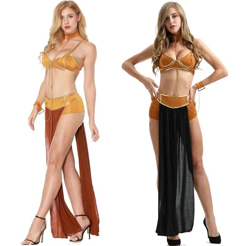 مجموعة المشدات الذهبية - زي بيكيني معدني خيالي (S-3XL) للعب الأدوار والهالوين والاجتماعات |   2025 ريترو الخيال العلمي الاتجاه