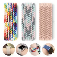 Braided Solo Strap For Apple Watch Band 45mm 49mm 44mm 42mm 41mm 40mm Nylon Correa Bracelet iWatch series 9 7 SE 6 8 5 Ultra 4 3