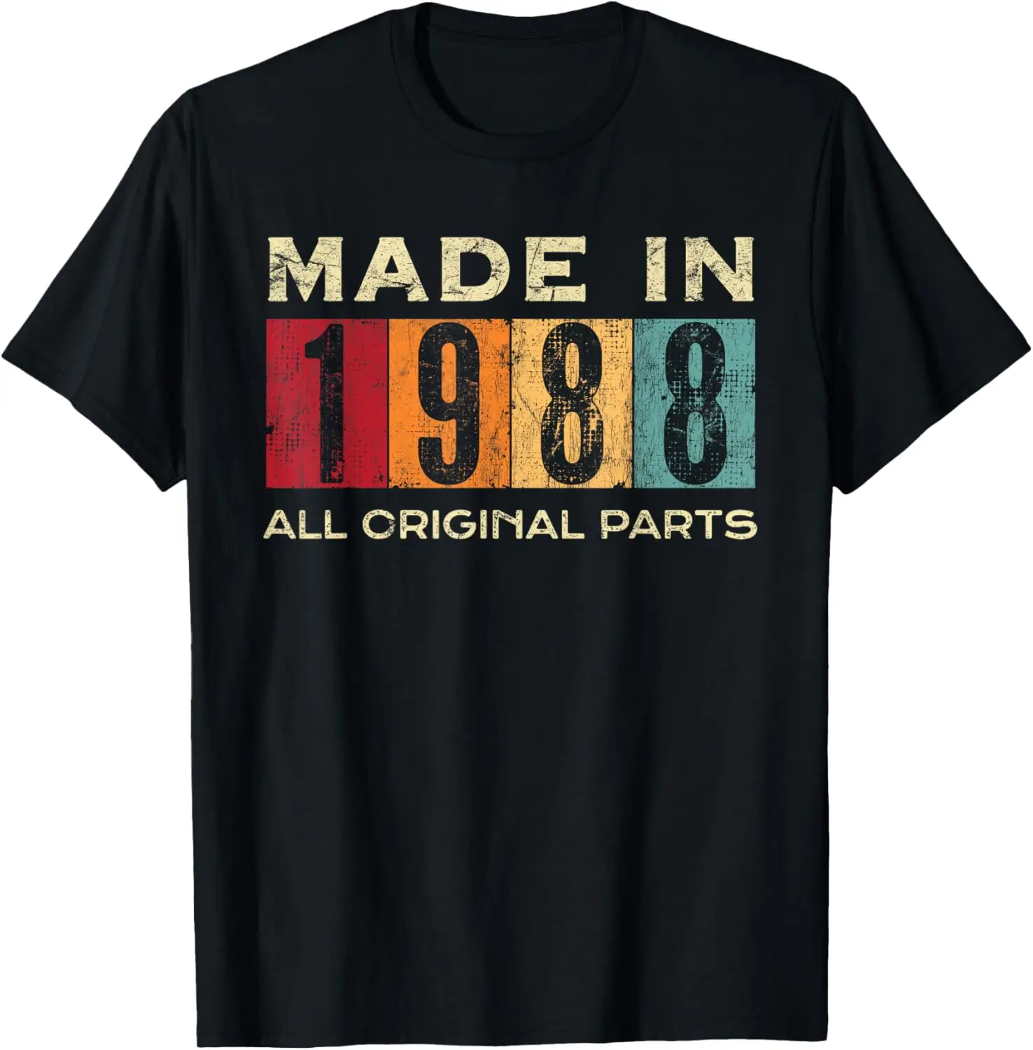 Vintage 1988 Limited Edition 37th Birthday Gifts 37 Year Old T-Shirt Mens Clothing Short Sleeve Custom T-Shirt Camiseta